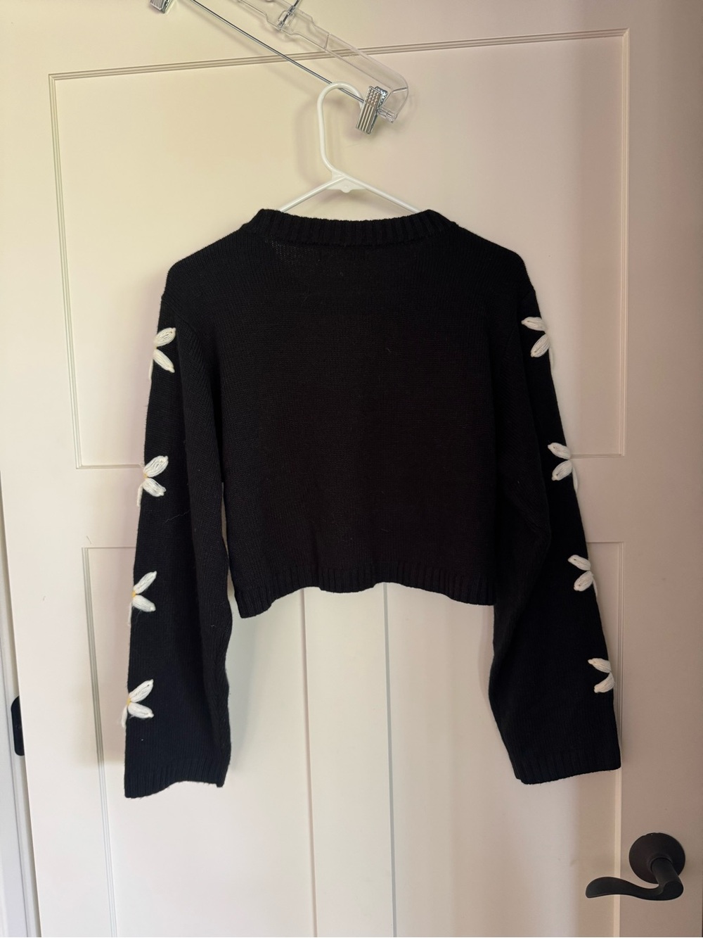 Altar'd State Cropped Flower Sweater - Picture 2 of 5